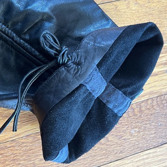 Tall Italian Leather Pointy Boots Woman Size40 Italy  (US 10) Narrow - Picture 11 of 11